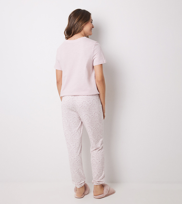 Printed Drawstring Waist Pyjama Pants