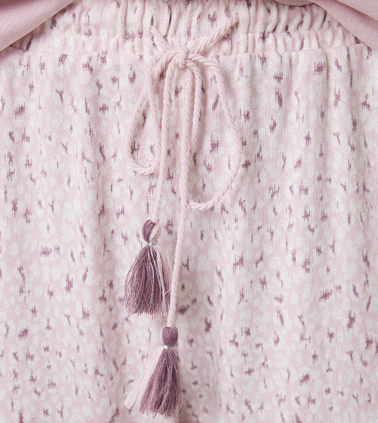 Printed Drawstring Waist Pyjama Pants