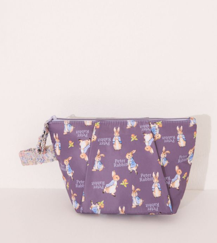 Mr. Rabbit Printed Nylon Medium Vanity Bag