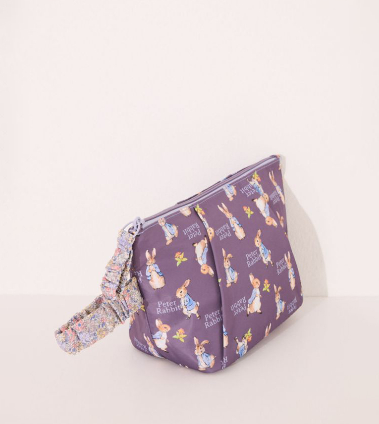 Mr. Rabbit Printed Nylon Medium Vanity Bag