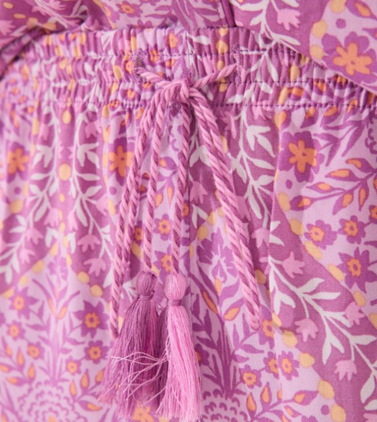 Printed Short Sleeves Viscose Pyjama Set