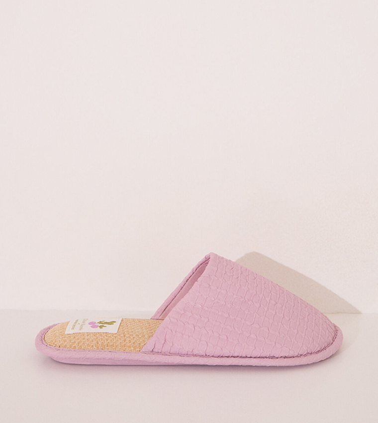 Textured Bedroom Slippers