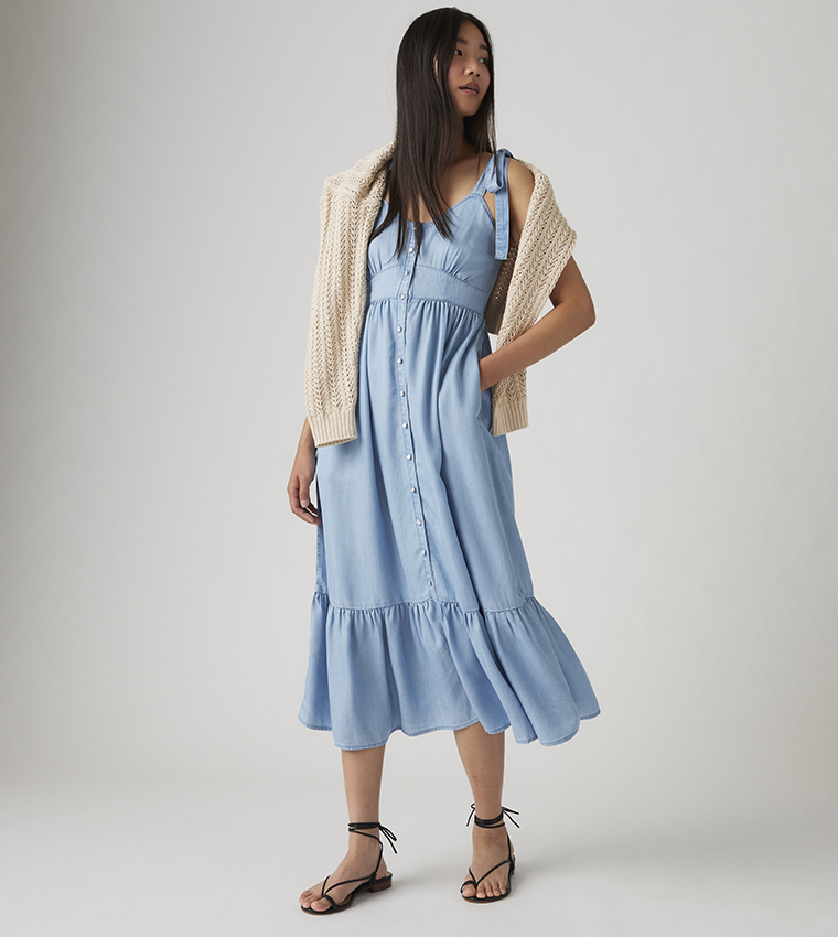 Katherine Denim Midi Dress