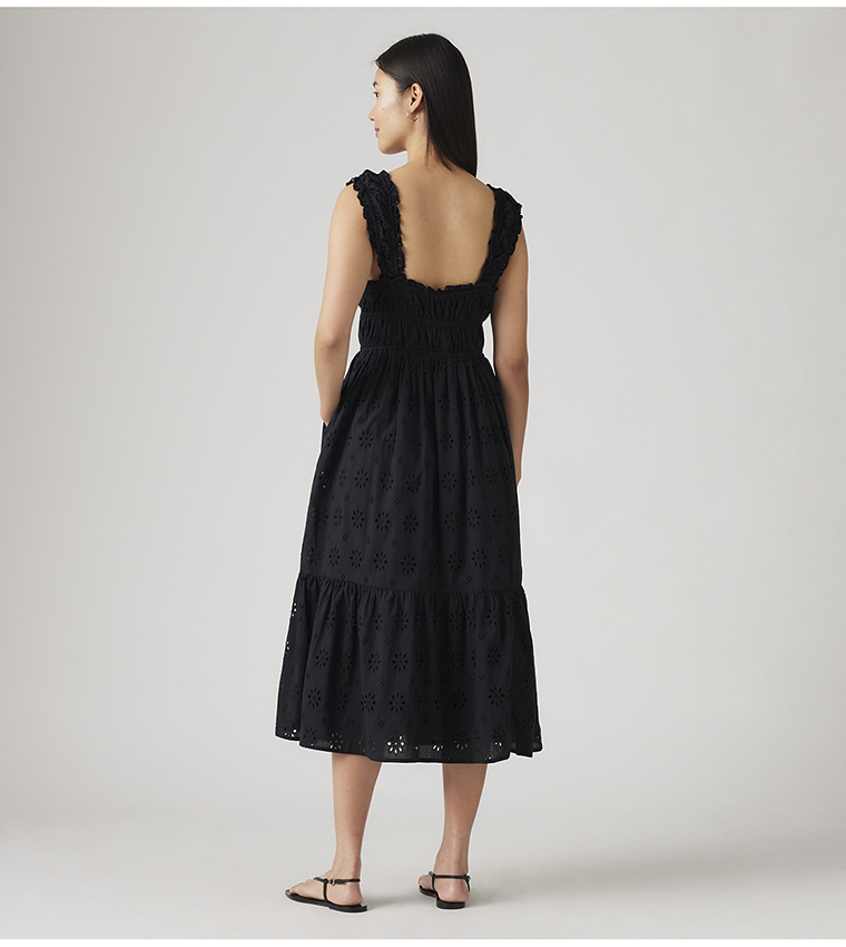 AMAYA Tiered Midi Dress