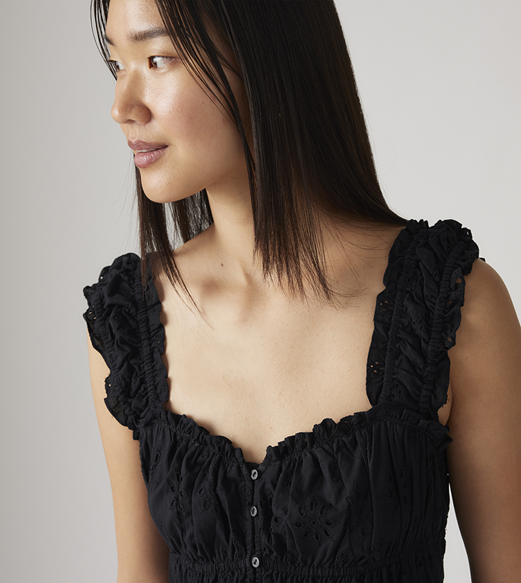 AMAYA Tiered Midi Dress