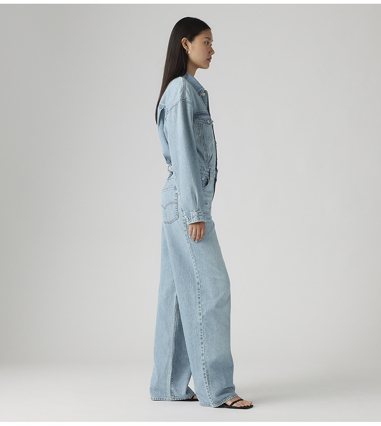 Baggy Fit Denim Jumpsuit