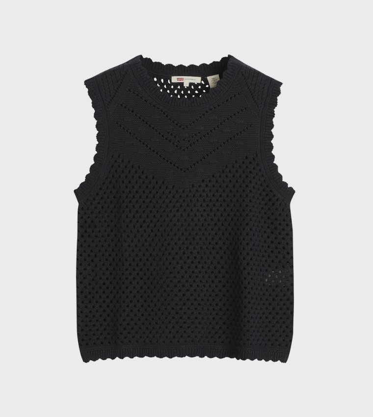 Adrienne Crochet Sleeveless Top