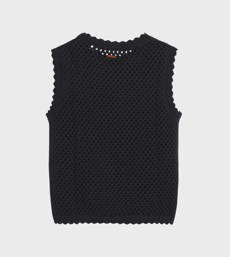 Adrienne Crochet Sleeveless Top