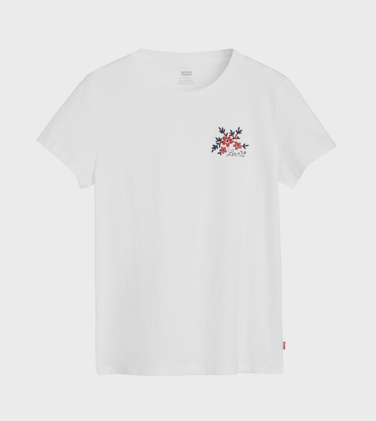 Embroidered Short Sleeves Casual T-Shirt
