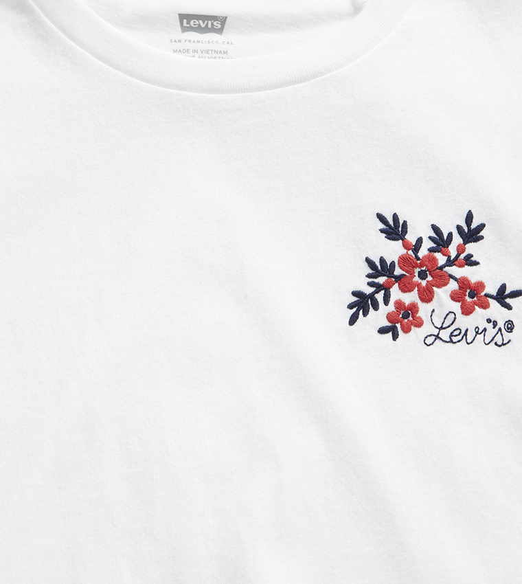 Embroidered Short Sleeves Casual T-Shirt