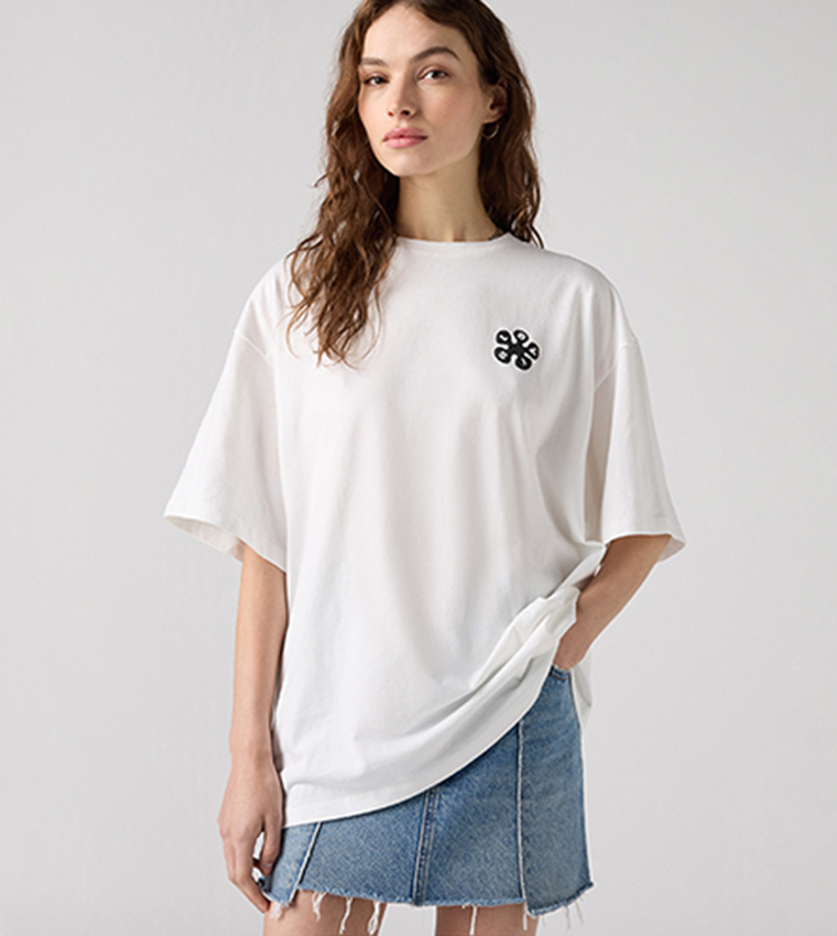 Printed Short Sleeves Oversized T-Shirt