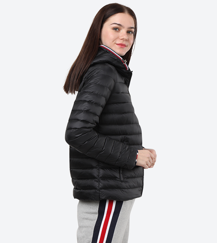 Buy Tommy Hilfiger High Neck Long Sleeve Essential Quilted Jacket