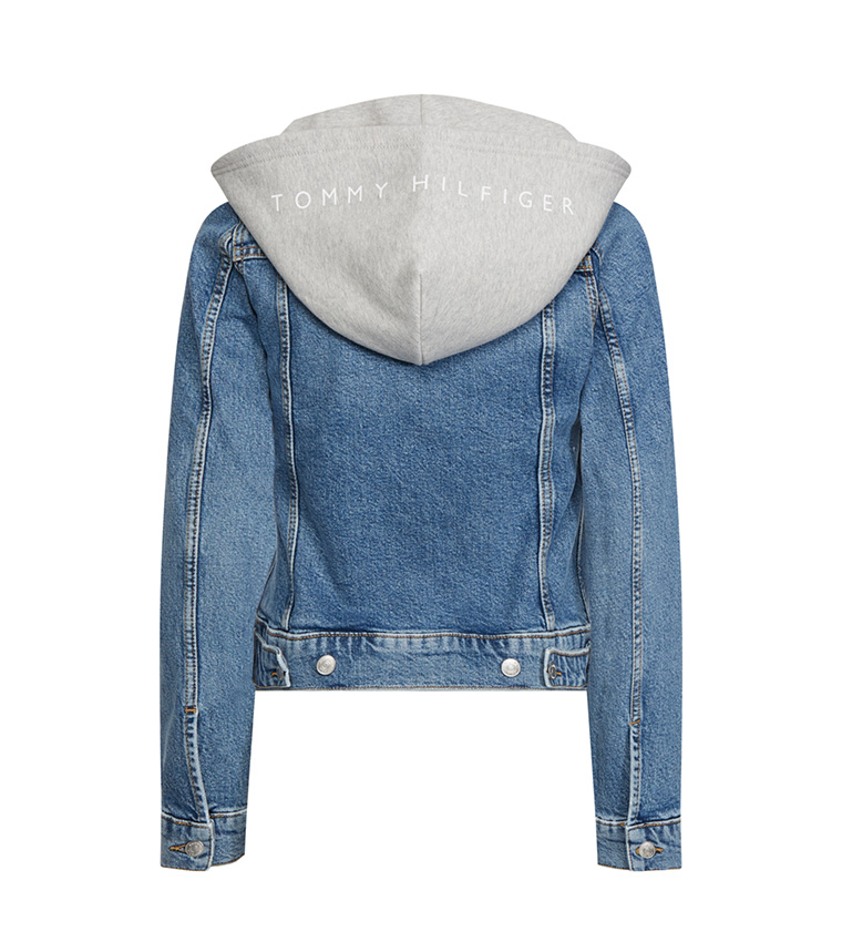 Buy Tommy Hilfiger Removable Hood Denim Jacket In Blue 6thStreet Oman