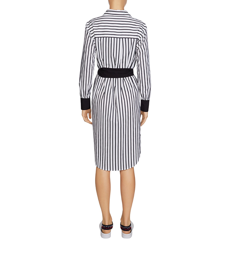 Buy Tommy Hilfiger Tommy Icons Stripe Popover Dress In White 6thStreet Oman