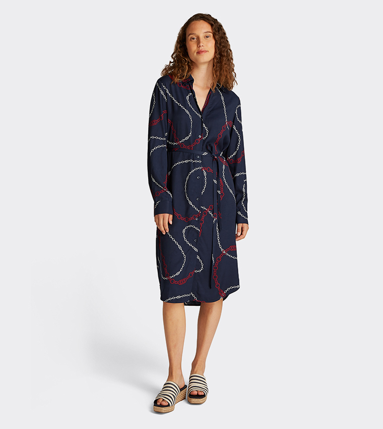 tommy hilfiger denim midi dress Women's Denim Dresses