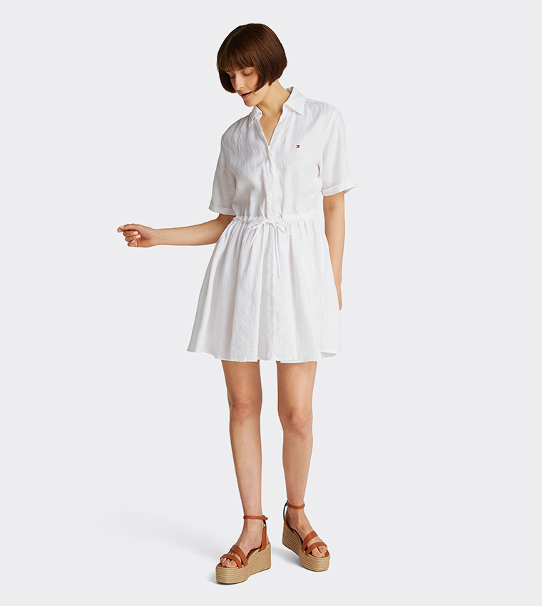tommy hilfiger white shirt dress Tommy Hilfiger Shirt dress - white - (Pre-owned)
