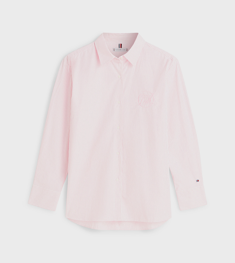 قميص سادة كم طويل 