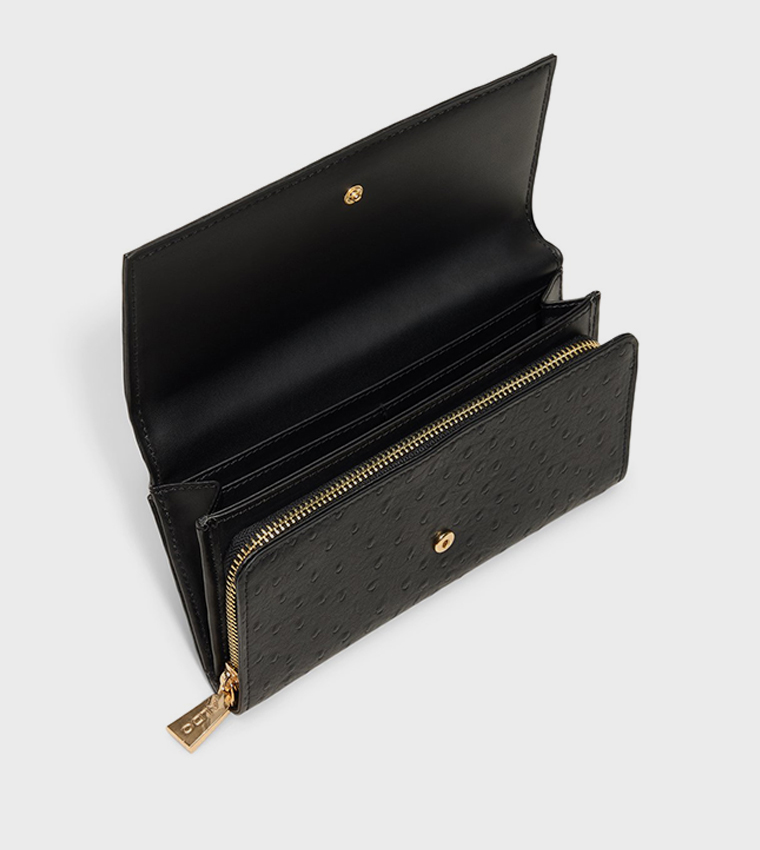 WYLABERIA Textured Flap Wallet