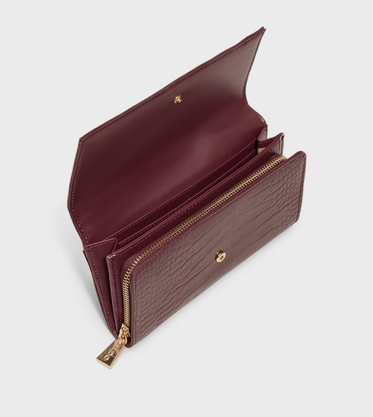 WYLABERIA Textured Flap Wallet