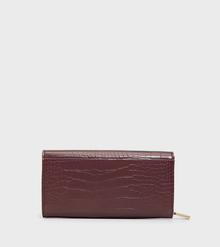 WYLABERIA Textured Flap Wallet