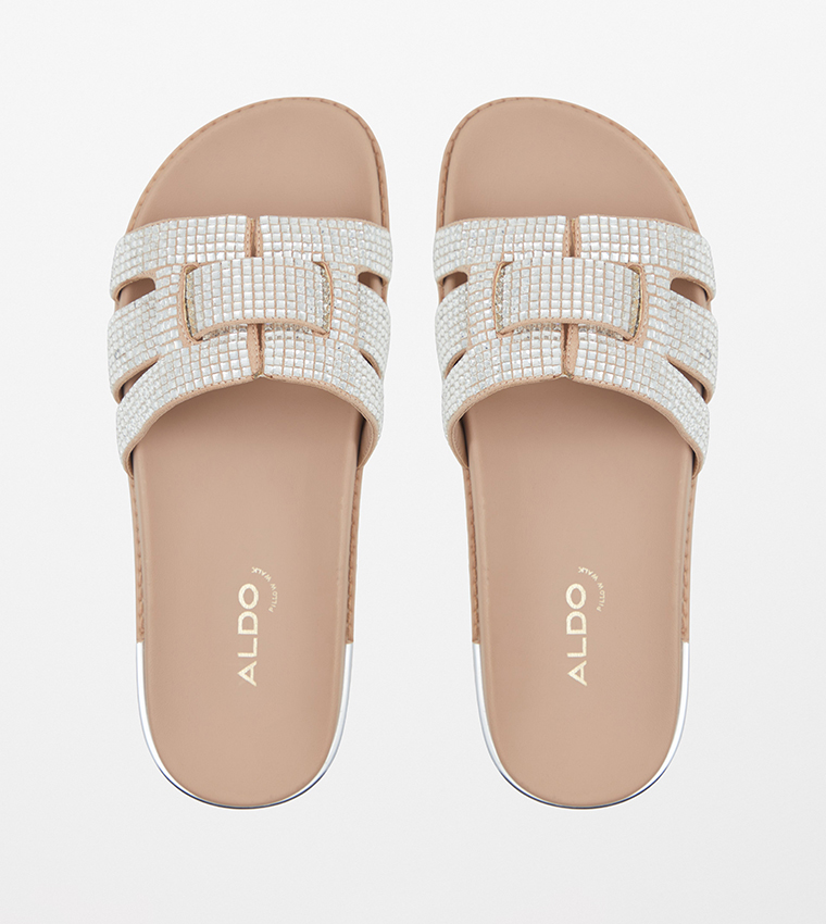 Buy Aldo WYLALAENDAR Embellished Flatform Sandals In Bone 6thStreet UAE