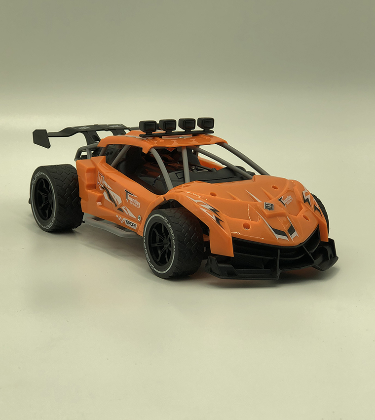 Rc Racing Car 1/16 Rc Drift Car 2.4Ghz Alloy High Speed Rechargeable Race Car - Orange