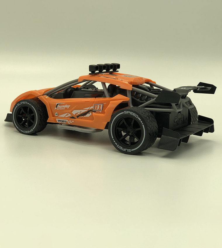 Rc Racing Car 1/16 Rc Drift Car 2.4Ghz Alloy High Speed Rechargeable Race Car - Orange