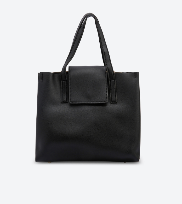 Buy R&B Twin Grab Handles Tote Bag Black XH 3 In Black 6thStreet