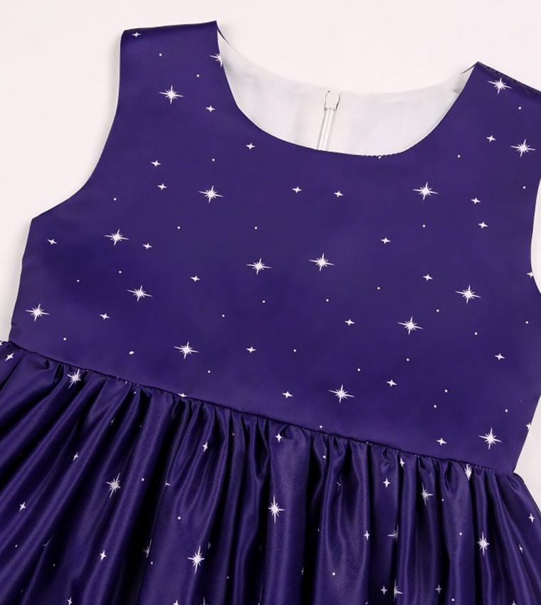 Christmas Santa Theme Fit and Flare Gown