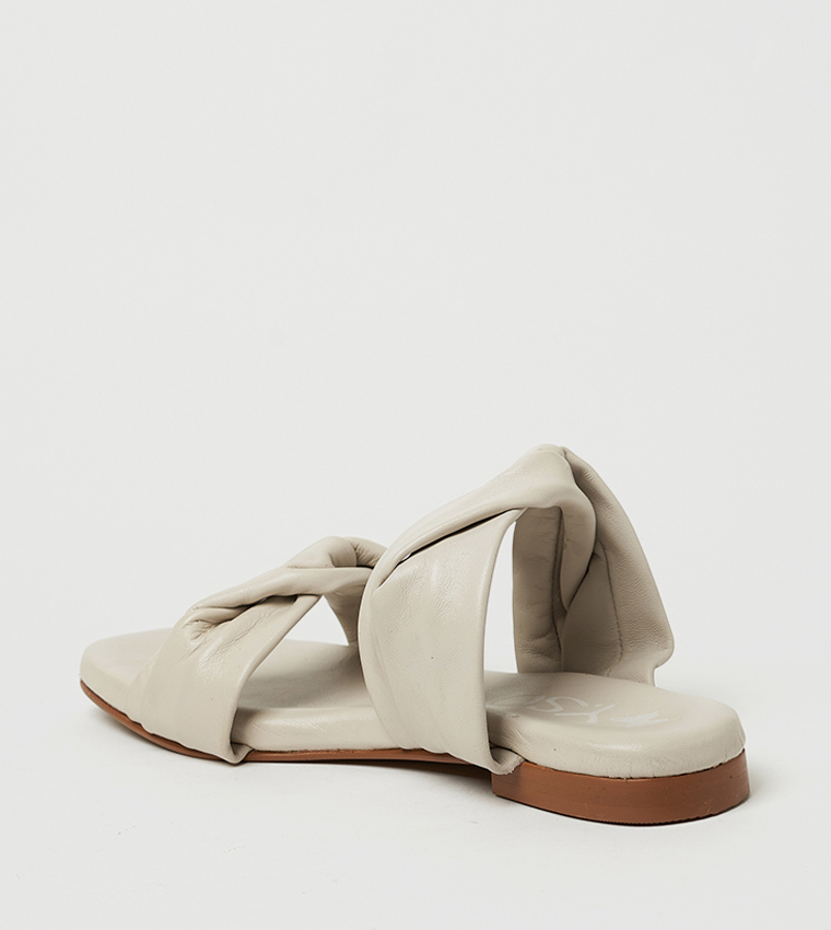 CARLOS Open Toe Flat Sandals