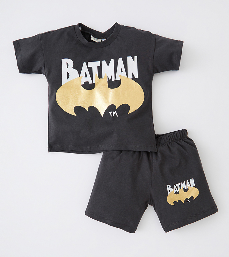 Boys Batman Licensed T-Shirt and Shorts Set