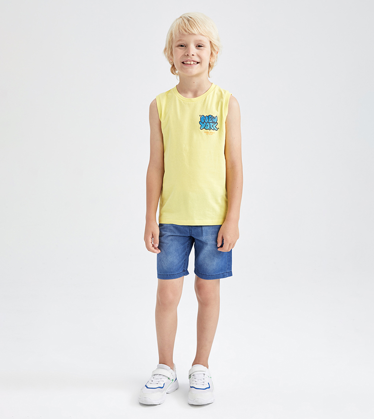 Sleeveless t store shirt for boys