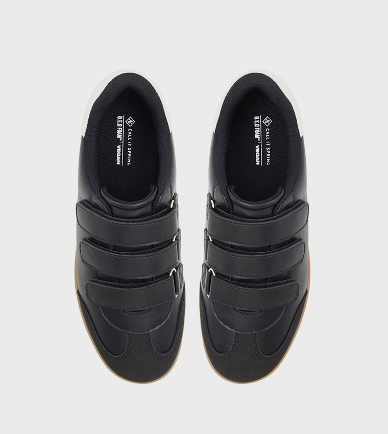YASMINA Velcro Closure Slip-On Shoes