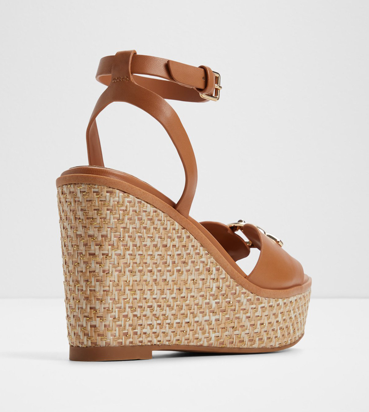 YBYLIN Textured Wedge Sandals