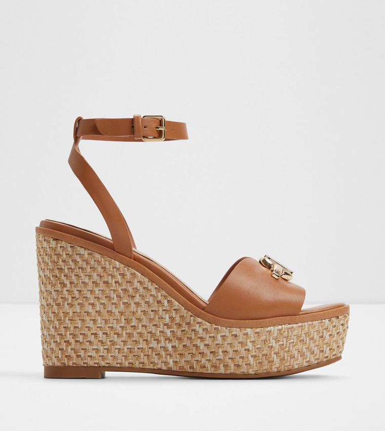 YBYLIN Textured Wedge Sandals