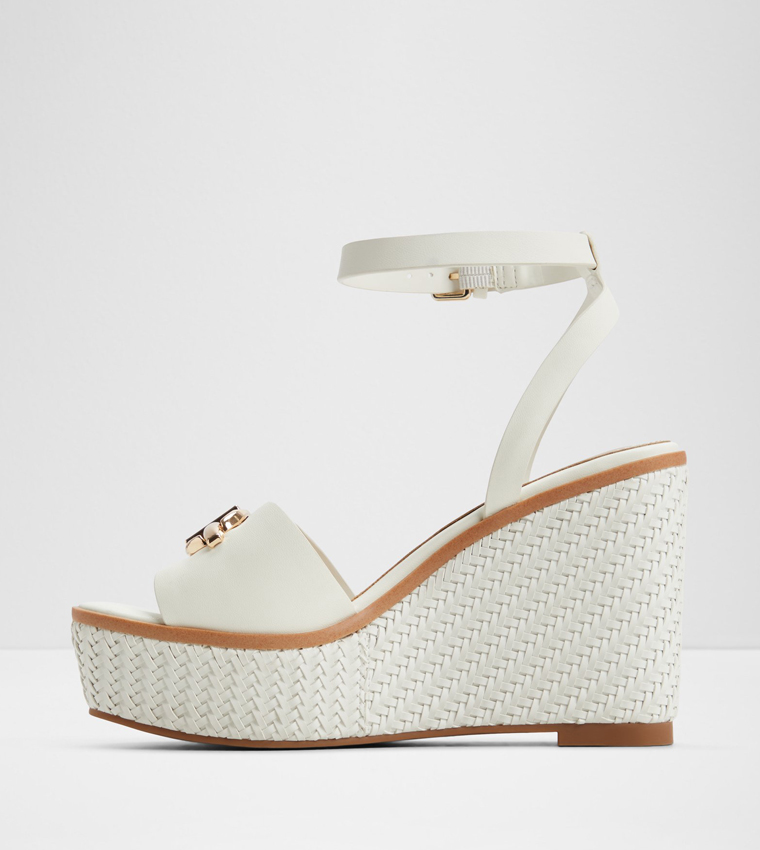 YBYLIN Textured Wedge Sandals