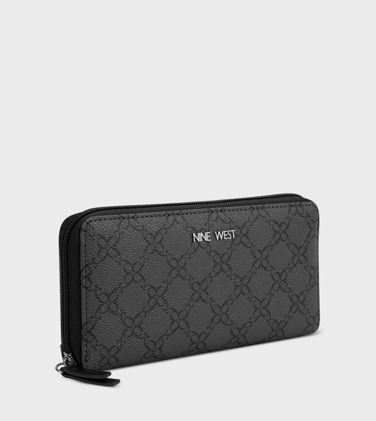 NORAH Patterned Zip Around Long Wallet