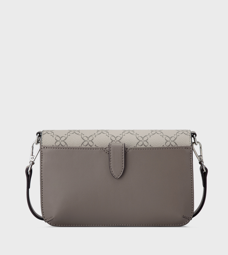 SHONDA Monogram Patterned Crossbody Bag