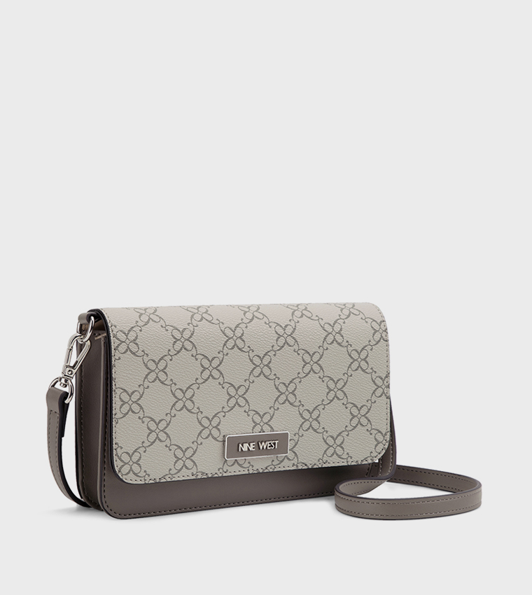 SHONDA Monogram Patterned Crossbody Bag