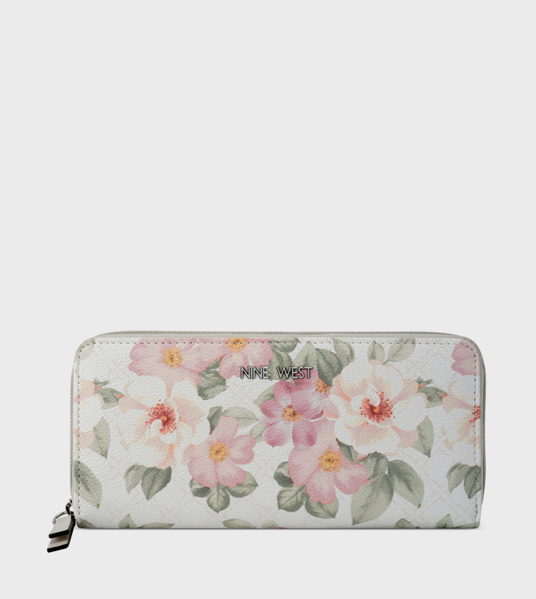 NORAH Printed Zip Around Long Wallet
