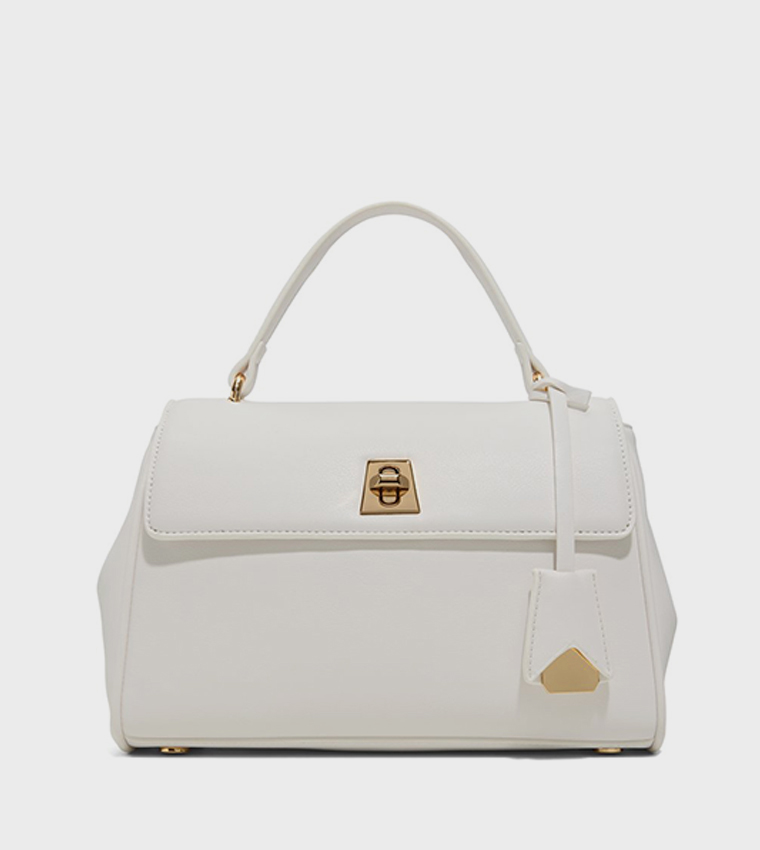 YOLANDAA Twist Lock Satchel Bag