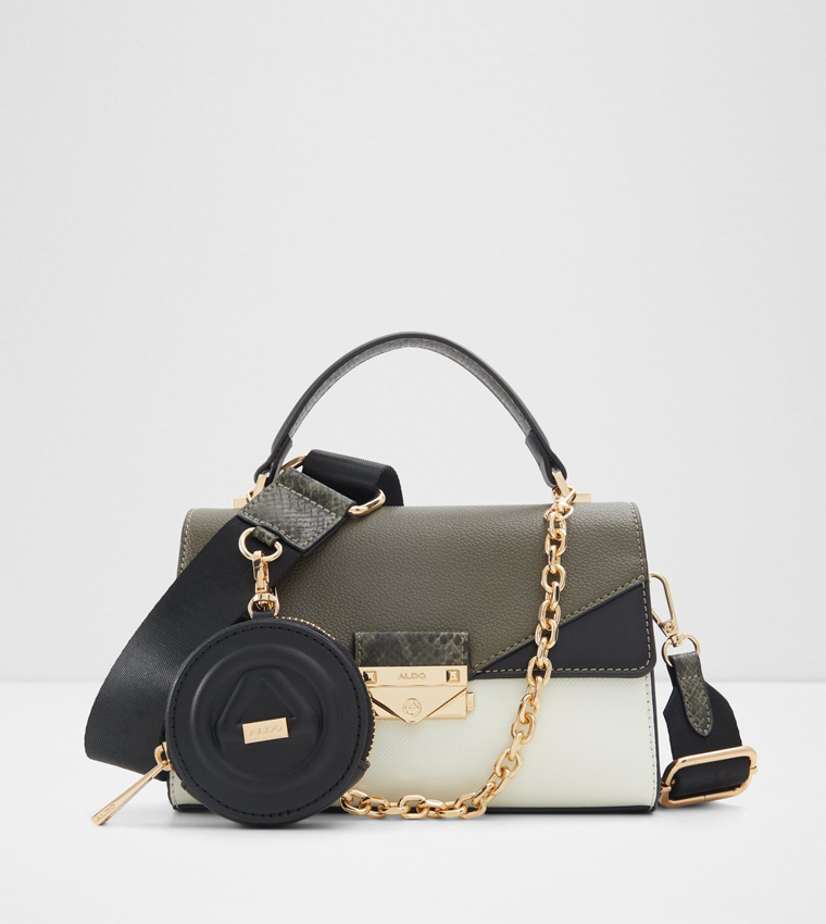 YOURA Color Block Top Handle Bag