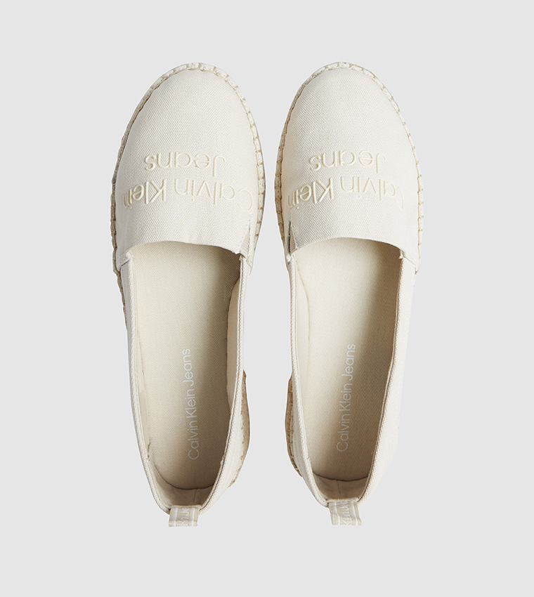 Calvin klein outlet espadrilles white