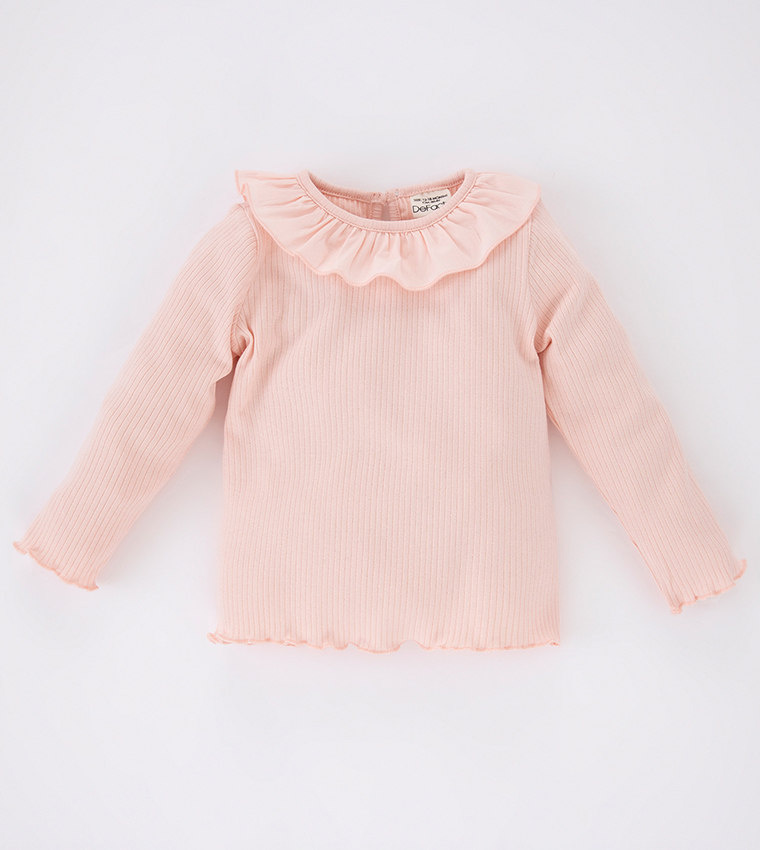 Peter Pan Collar Long Sleeves Top