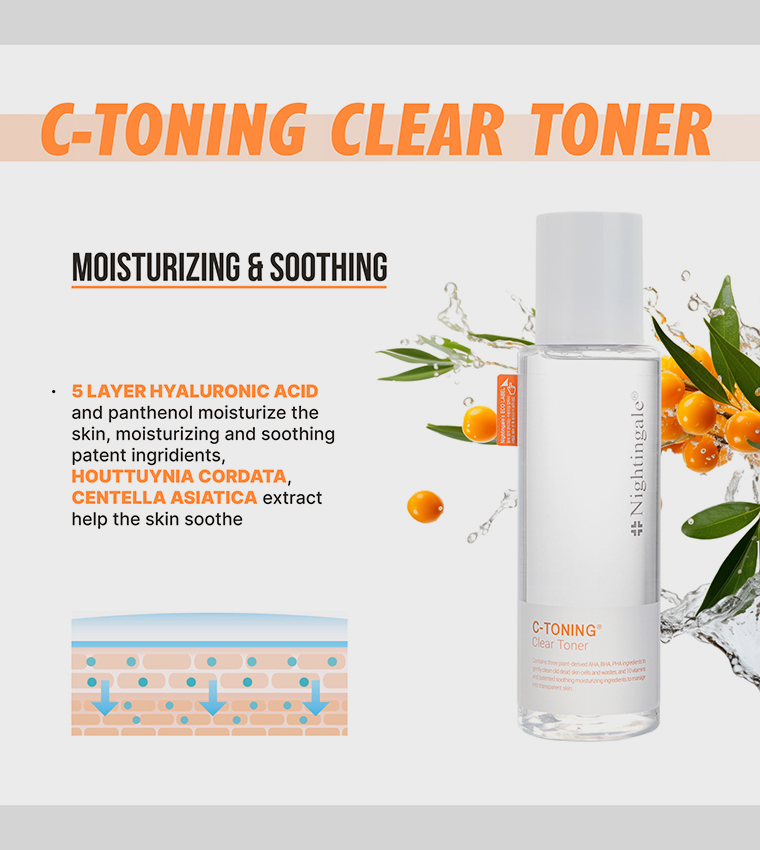 Korean C-Toning Clear Toner, 200 ml