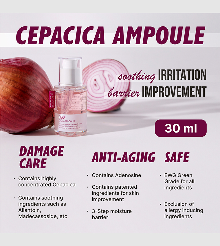Korean Damage Recovery Cepa Cica Ampoule Face Serum, 30 ml