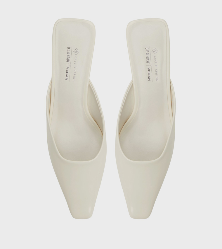 ZAHRAA Glossy Mule Pumps
