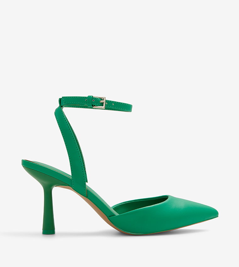Buy Call It Spring ZANTHRAA Ankle Strap Pumps In Green 6thStreet UAE