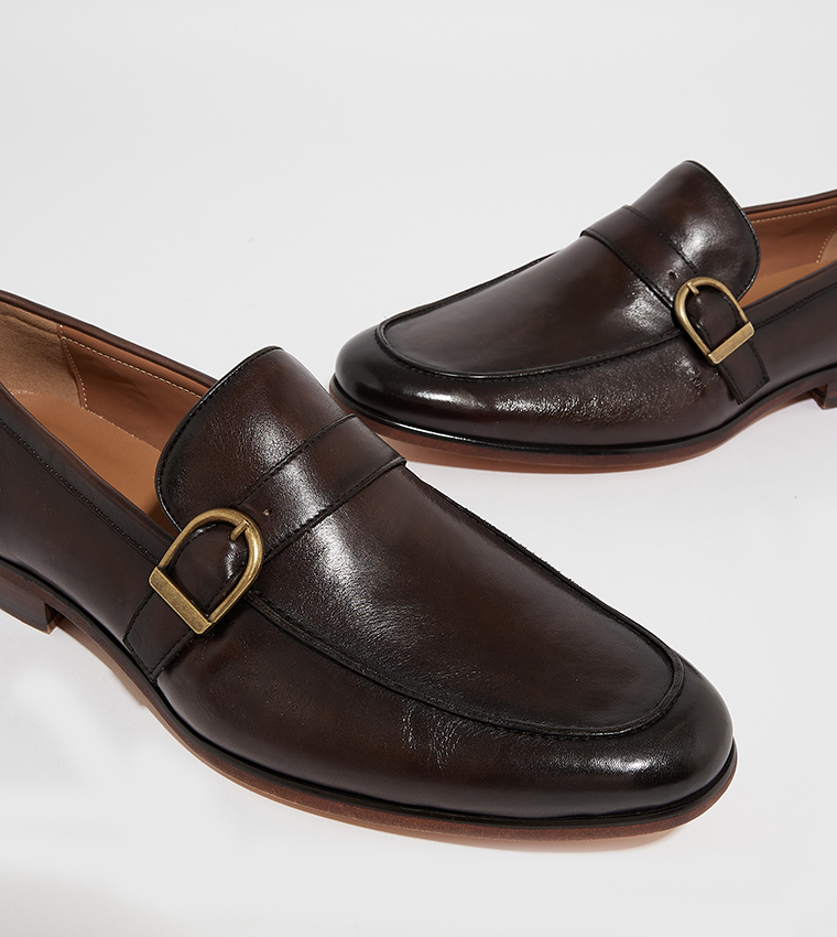 HARRY Buckled Slip-On Loafers