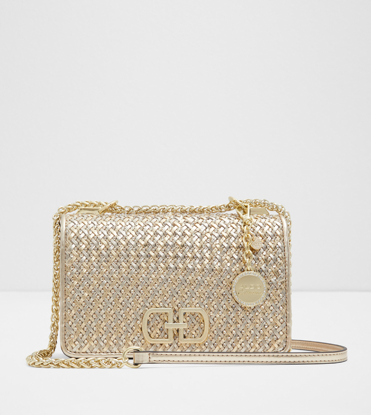 Buy Aldo Accessories ZEINAH Embellished Crossbody Clutch In Gold ...